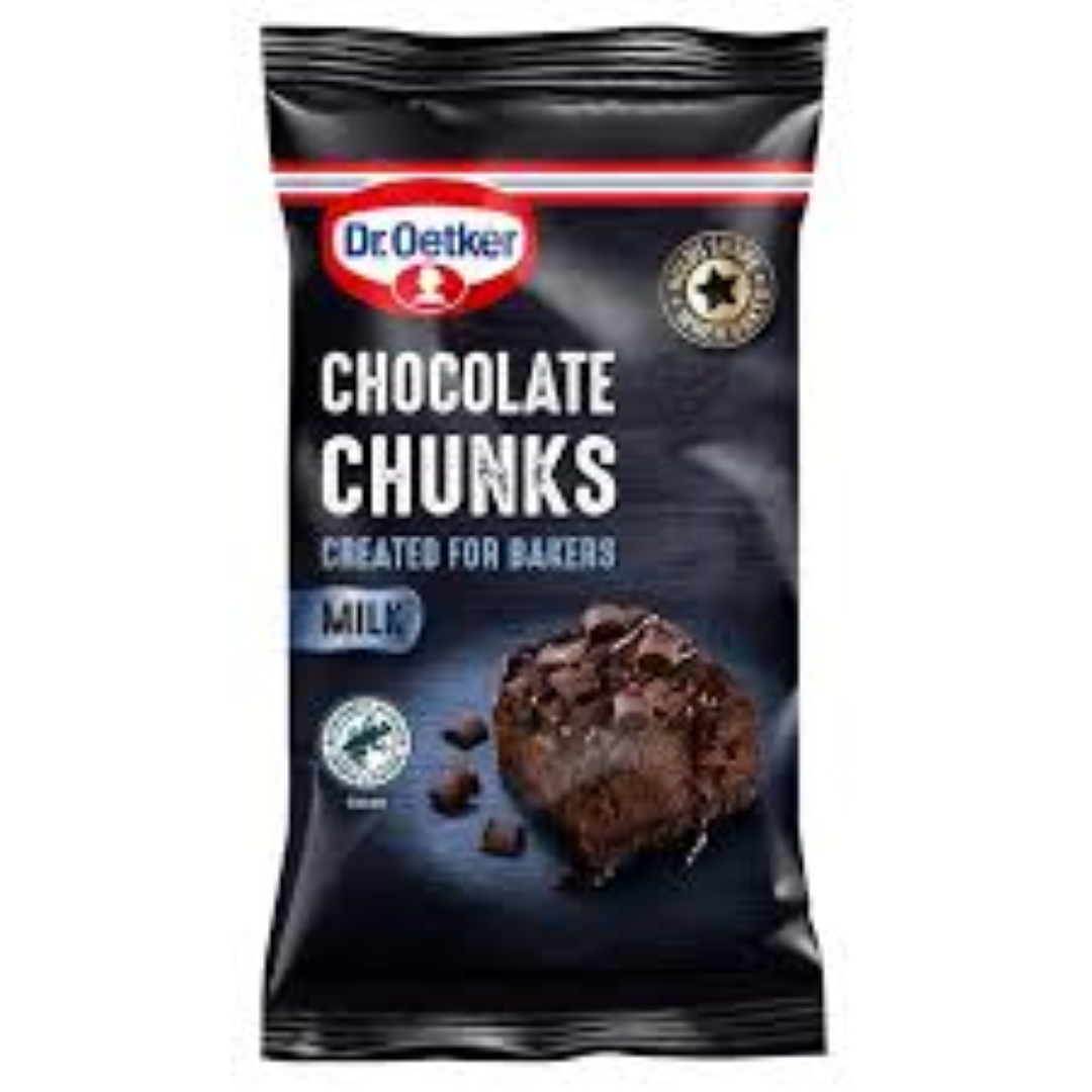 DR OETKER CHOCOLATE CHUNK MILK 100G
